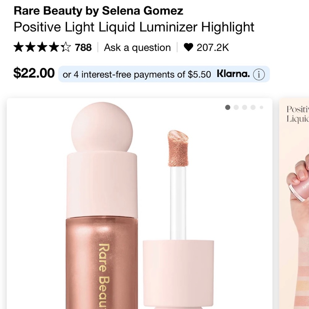 Rare Beauty Liquid Luminizer Color Transcend